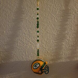 Packers NFL mini Bling Car Charm Helmet